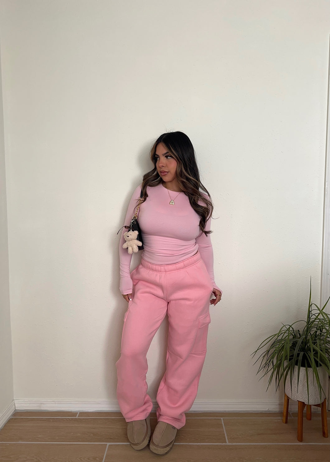 Easy Comfort Cargo Sweats (Blush)