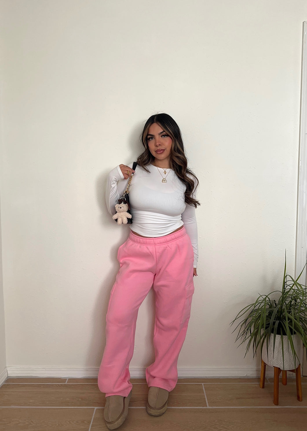 Easy Comfort Cargo Sweats (Pink)