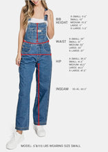 Load image into Gallery viewer, Midwest Straight Leg Denim Overall&#39;s (Medium Wash)
