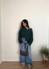 Load image into Gallery viewer, Joel Oversized Knit ( Hunter Green)
